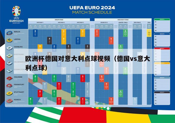 欧洲杯德国对意大利点球视频（德国vs意大利点球）